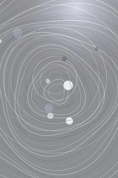 Abstract Circular Pattern with Celestial Elements Illustrazione stock
