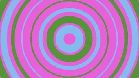 Abstract circular pattern with colorful concentric rings Illustrazione stock