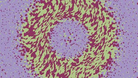 Abstract circular pattern with colorful organic shapes 스톡 일러스트