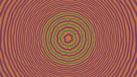 Abstract circular pattern with colorful ripples Ilustración de archivo