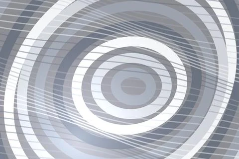 Abstract circular pattern with concentric rings and lines Stock Illustration