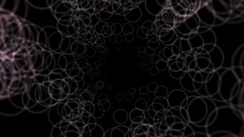 Abstract Circular Pattern with Dark Background for Futuristic Design 動画素材 338301759