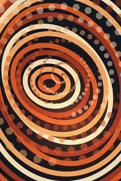 Abstract Circular Pattern Design Stock Illustration