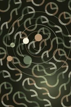 Abstract Circular Pattern with Dots Stock Photos