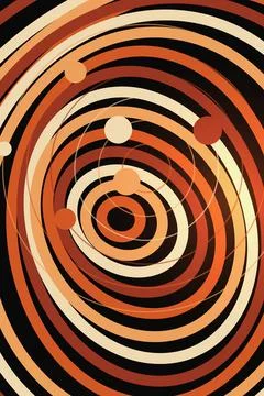 Abstract Circular Pattern with Dots Stock Photos