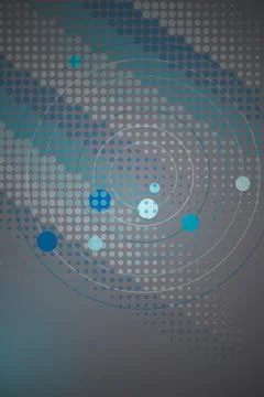 Abstract Circular Pattern with Dots Stock Photos