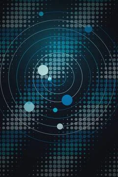 Abstract Circular Pattern with Dots Stock Photos