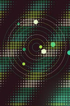 Abstract Circular Pattern with Dots Stock Photos