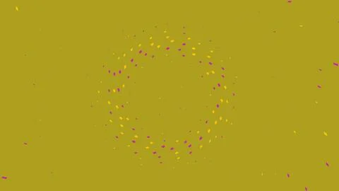 Abstract circular pattern with golden dots Stock Illustration
