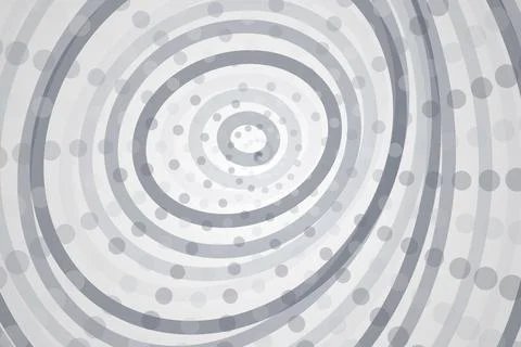 Abstract circular pattern with gray dots and lines Stock Photos