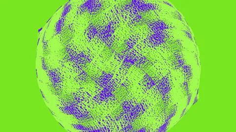 Abstract circular pattern with green and blue textures Stockillustratie