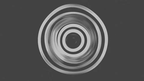 Abstract Circular Pattern Greyscale 1 Stock Footage 151359492