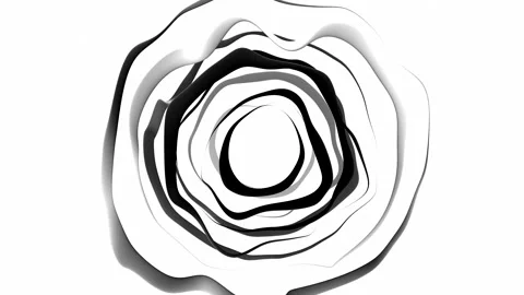 Abstract Circular Pattern Greyscale 11 Stock Footage 151406439
