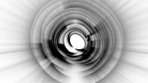 Abstract Circular Pattern Greyscale 14 Stock Footage 151406987