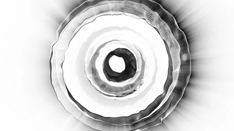 Abstract Circular Pattern Greyscale 17 Stock-Footage 151427152