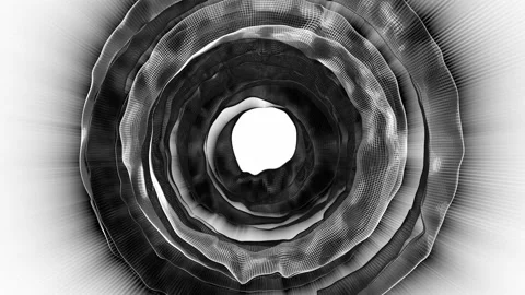 Abstract Circular Pattern Greyscale 19 Stock-Footage 151427308