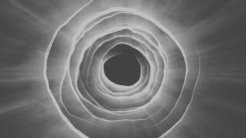 Abstract Circular Pattern Greyscale 2 Stock Footage 151359480