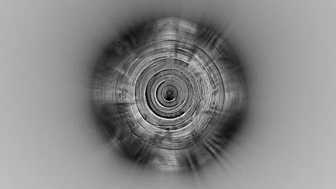 Abstract Circular Pattern Greyscale 20 Stock Footage 151427724