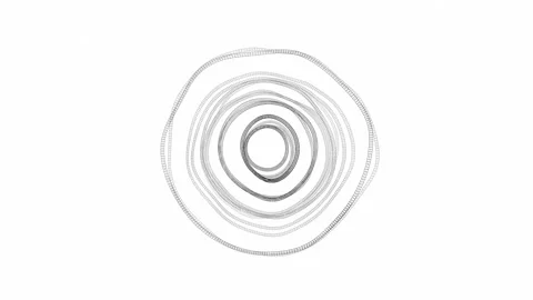 Abstract Circular Pattern Greyscale 28 Stock Footage 151565165