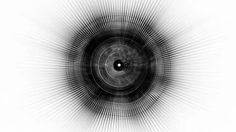 Abstract Circular Pattern Greyscale 29 Stock Footage 151565006