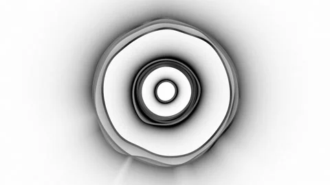 Abstract Circular Pattern Greyscale 34 Stock Footage 151575700