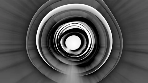 Abstract Circular Pattern Greyscale 36 Stock Footage 151575860