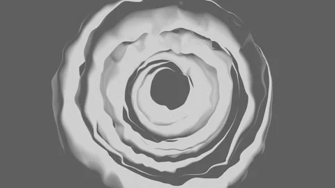 Abstract Circular Pattern Greyscale 8 Stock Footage 151376195