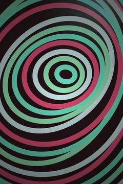 Abstract Circular Pattern Illusion Stock Illustration