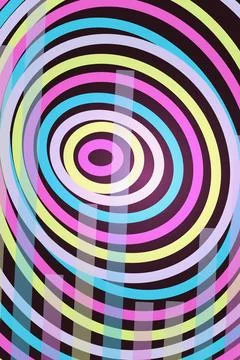 Abstract Circular Pattern Illusion Stock Photos