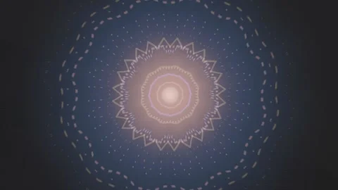Abstract circular pattern with light and shadow effects in background Stock Footage 337376647