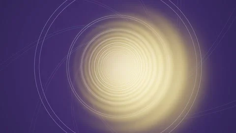 Abstract circular pattern with light effects and smooth motion Stock Footage 337378895