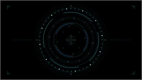 Abstract circular pattern loop technology motion graphic background element Stock Footage 346735755