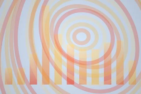 Abstract circular pattern with pastel colors on a soft background Stock Photos