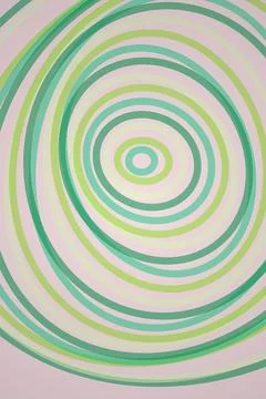 Abstract Circular Pattern in Pastel Greens and Pink イラスト素材