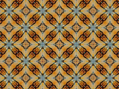 Abstract Circular Pattern from Python Snake Skin Scales Stock Illustration