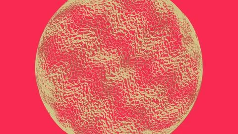 Abstract circular pattern with red and gold texture イラスト素材