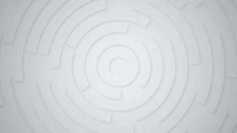 Abstract Circular Pattern Repeating in Rows with Black Space Between Rows Video stock 343416881