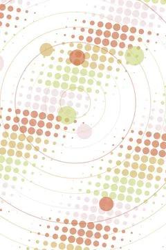 Abstract Circular Pattern with Scattered Dots Stock Photos