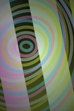 Abstract Circular Pattern with Stripes イラスト素材