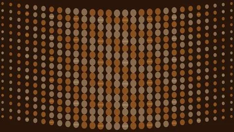 Abstract circular pattern with varying shades of orange and beige arranged .. イラスト素材