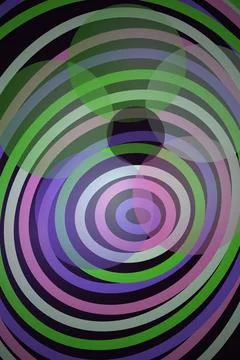 Abstract Circular Pattern with Vibrant Colors Stock Illustration