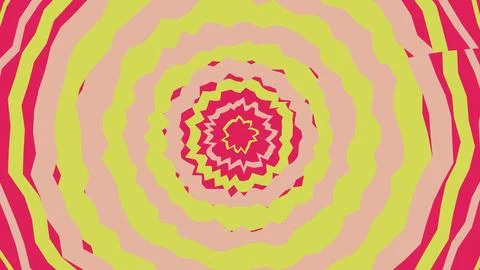 Abstract circular pattern with vibrant wavy lines Stock Illustration