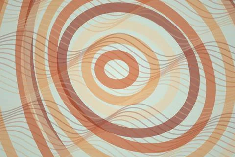 Abstract circular pattern with warm orange and beige colors Stock Photos