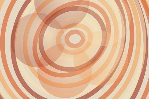 Abstract circular pattern with warm orange and beige colors Stock Photos