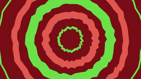 Abstract circular pattern with wavy rings in vibrant colors Illustrazione stock