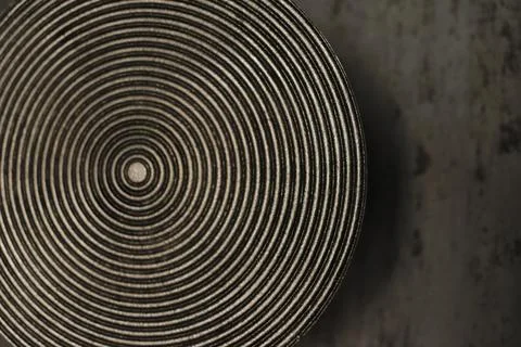 Abstract Circular Patterned Texture on Dark Background Stock Photos