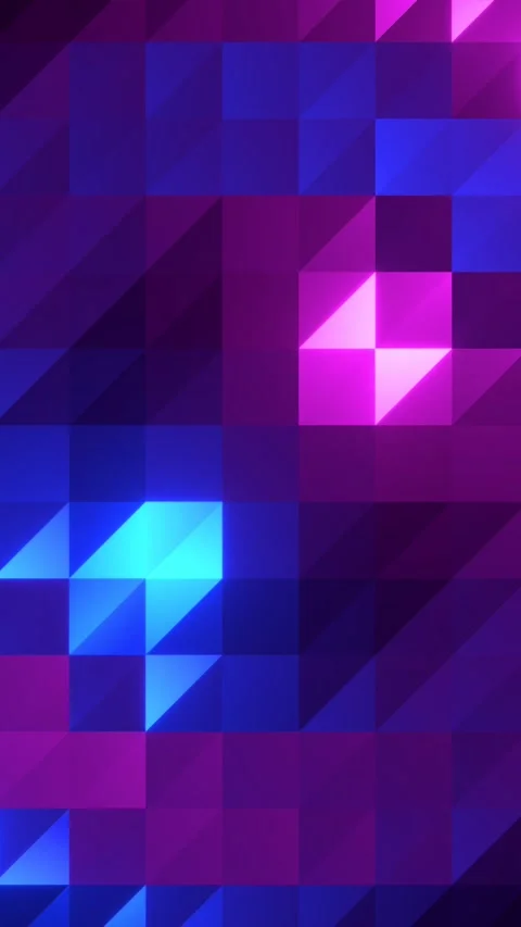 Abstract Circular Pixel Waves Cyan Magenta Seamless Loop vertical 10 seconds 스톡 동영상 347061692