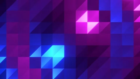 Abstract Circular Pixel Waves Cyan Magenta Seamless Loop horizontal 10 sec Video stock 347061702