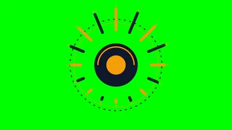 Abstract circular radial pattern graphic on a vibrant green background 스톡 동영상 341824146