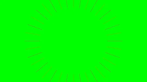 Abstract circular radial pattern with thin brown lines on green background Stock Footage 340901591